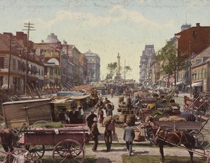 Jacques Cartier Square, Montreal, 1901 tekijältä Detroit Publishing Co.