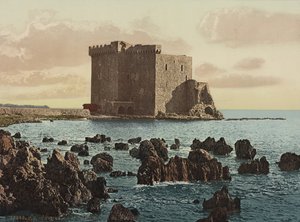 Pyhän Honoratin luostari Cannesissa, noin 1900 tekijältä Detroit Publishing Co.