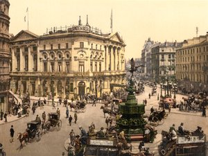 Piccadilly Circus, Lontoo, n. 1890-1900