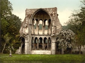 Heisterbachin luostarin rauniot, Nordrhein-Westfalen, Saksa, n. 1900 tekijältä Detroit Publishing Co.