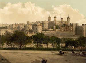 Lontoon Tower, noin 1890-1900 tekijältä Detroit Publishing Co.