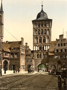Tower Arch, Lyypekki, Saksa, noin 1900 tekijältä Detroit Publishing Co.