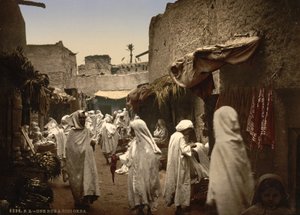 Algerian katu Sidi Okbassa, n. 1899 (valokuva) tekijältä Detroit Publishing Co.