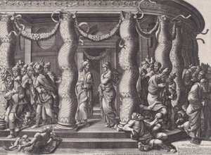 Kristus ja aviorikoksesta vangittu nainen, 1575, uudelleenjulkaistu 1613.