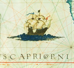 Lisää 5415A f.11 Galleon täydessä purjeessa, yksityiskohta "Opus Geographicumista"