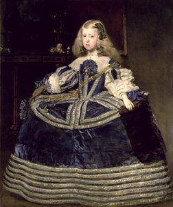 Infanta Margarita Teresa sinisessä mekossa tekijältä Diego Velázquez