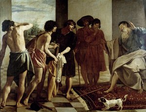 Jacob saa Giuseppen tunikan tekijältä Diego Rodriguez de Silva y Velazquez