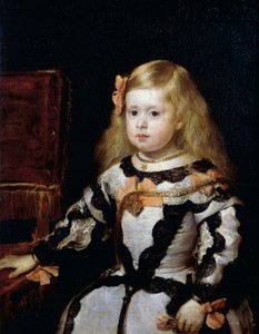Espanjan kuninkaan Philip IV:n ja hänen toisen vaimonsa Marianan Itävallan tyttären Infanta Margaritan (1651-1673) muotokuva tekijältä Diego Velázquez