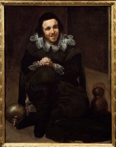 Jester Don Juan Pumpkinsin muotokuva. Diego Rodriguez de Silvan ja Velasquezin (1599-1660) maalaus tekijältä Diego Velázquez