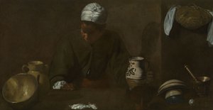 Keittiö kohtaus tekijältä Diego Velázquez