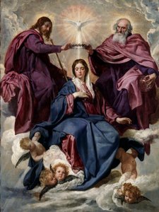 Neitsyt Marian kruunajaiset tekijältä Diego Velázquez