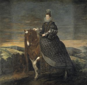 Itävallan Margaritan ratsastusmuotokuva tekijältä Diego Velázquez