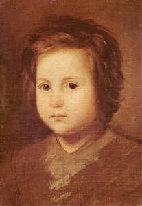 Lapsen pää, 1650 tekijältä Diego Velázquez