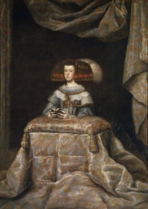 Itävallan Marianan muotokuva 16341696, rukoilee, n. 1655 tekijältä Diego Velázquez