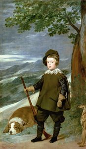 Prinssi Balthasar Carlos (1629-49) Metsästäjäksi pukeutunut, 1635-36 tekijältä Diego Velázquez