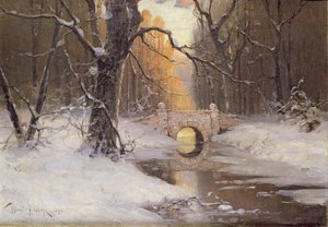 Metsäinen jokimaisema tekijältä Dimitri Kleburg