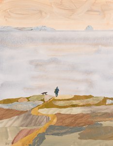 Syksyn aamu-uinti (kollaasi)