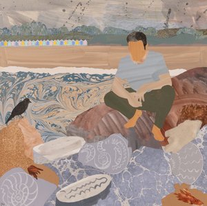 Rantamökit  fossiilit (kollaasi) tekijältä Dione Verulam