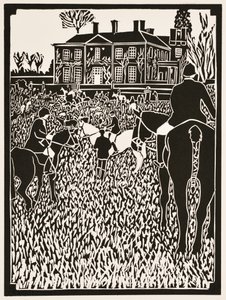 Vuoden kuukaudet: (linoleikkaus) tekijältä Dione Verulam