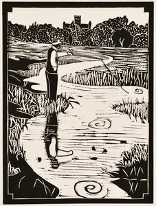 Vuoden kuukaudet: (linoleikkaus) tekijältä Dione Verulam