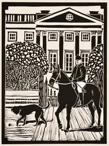 Vuoden kuukaudet: (linoleikkaus) tekijältä Dione Verulam