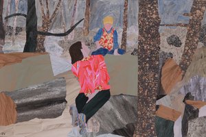 Äiti ja poika (Prae Wood) (kollaasi) tekijältä Dione Verulam