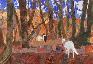 Riding Rest, 2020 (kollaasi) tekijältä Dione Verulam