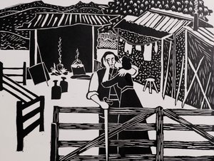 Siegfried ja Sieglinde, Hundingin maja, Wagnerin kehäseikkailu, 2024 (kuvakollaasi) tekijältä Dione Verulam