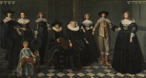 Amsterdamin porvaristonjohtajan Dirck Bas Jacobszin perheen muotokuva, 1634-35