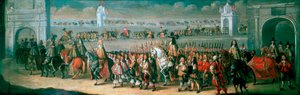 Charles II:n käsittely Lontoon Towerista Westminsteriin, 22. huhtikuuta 1661