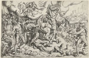 Paavalin kääntymys tekijältä Dirck Volckertsz. Coornhert (attributed to)