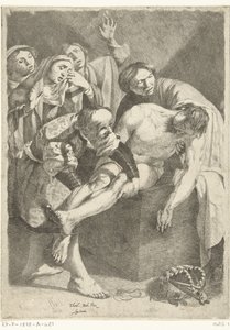 Kristuksen hautaus tekijältä Dirck van Baburen (attributed to)