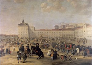 Lissabonin palatsiaukio Terreiro do Paço, 1650