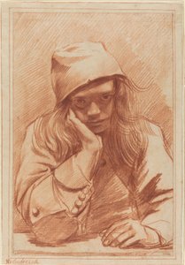 Omakuva, noin 1633-96 (punaliitu). tekijältä Dirk Theodor Helmbrecker