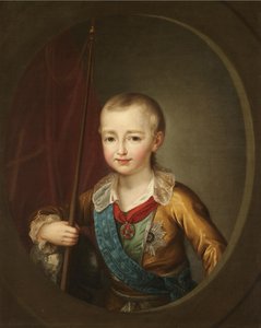 Suurruhtinas Aleksanteri Pavlovich Aleksanteri I:n muotokuva lapsena