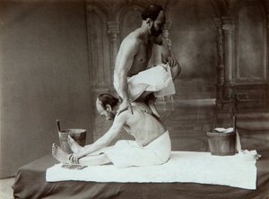 Itämainen kylpylä. Hieronta, 1880-luku