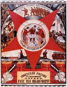 Venäjä on leiri piiritystilassa, 1919. tekijältä Dmitriy Stakhievich Moor