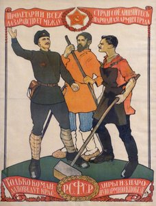 Kommunistisen propagandan juliste