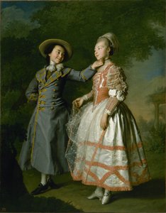 Muotokuva Jekaterina Hruštševasta ja prinsessa Jekaterina Hovanskajasta.
