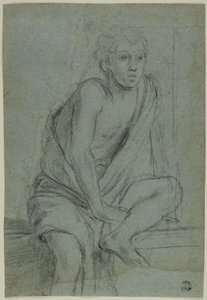 Istuva nuoriso: Tutkimus Pyhän Andreaksen liputusta varten tekijältä Domenichino