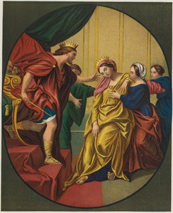 Ester toi kuningas Ahasveruksen luo tekijältä Domenichino