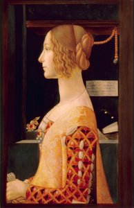Muotokuva Giovanna Tornabuoni, noin 1899 (öljy paneelille) tekijältä Domenico (after) Ghirlandaio