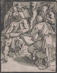 Neljä kirkon tohtoria, n. 1540-1550. tekijältä Domenico Beccafumi