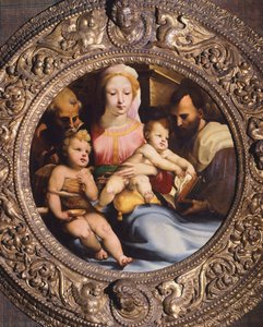 Pyhä perhe, kirjoittanut Domenico Beccafumi (1486-1551) tekijältä Domenico Beccafumi