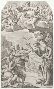 Kristuksen kaste, 1670-1731. tekijältä Domenico Bonavera
