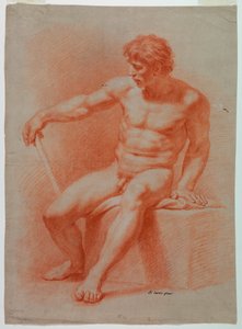 Piirustus, Piirustus, alaston, n. 1740