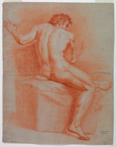 Piirros, alaston, n. 1740