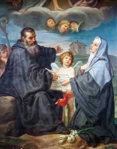 Domenico Corvin Pyhä Benedictus ja Pyhä Scholastica (1721-1803)