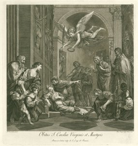 Dood van de heilige Cecilia Pyhän Cecilia neitsyt ja marttyyri kuolema (otsikko esineessä) Italian schilderkunst (sarjan nimi) Italian maalauskoulu (sarjan nimi)