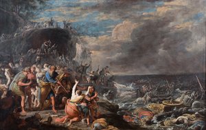 Israelilaisten ylitys Punaisellamerellä 1600-luvun puolivälissä.
